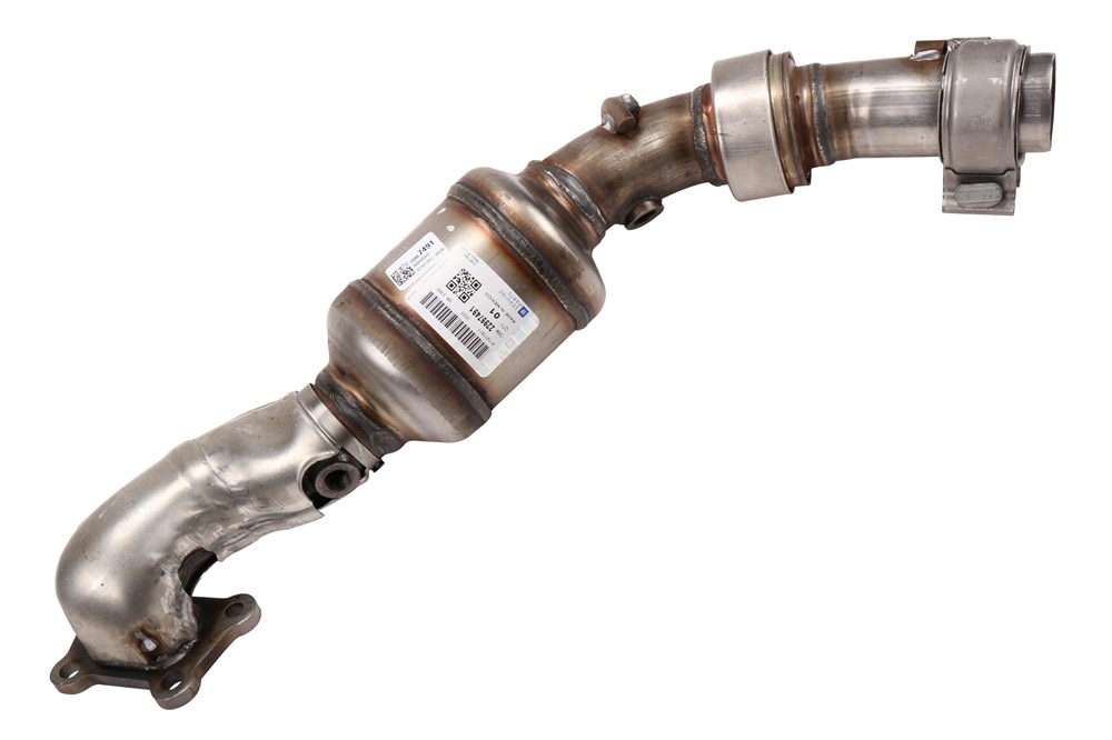GM Genuine Parts Passenger Side 3-Way Catalytic Converter with Pipe, Flange, Bushings, Clamp, and Studs