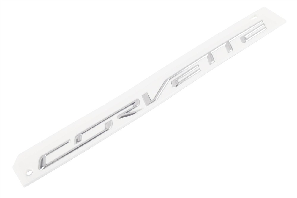 GM Genuine Parts Bright Chrome Deck Lid Corvette Name Plate