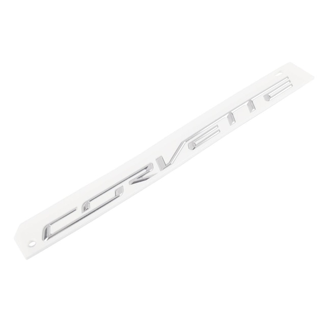 GM Genuine Parts Bright Chrome Deck Lid Corvette Name Plate