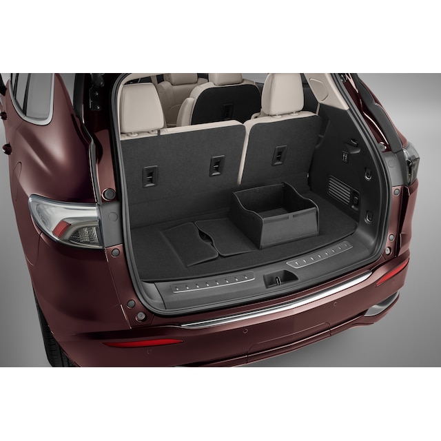 Premium Carpeted Cargo Area Mat in Ebony with Integrated Cargo Organizer