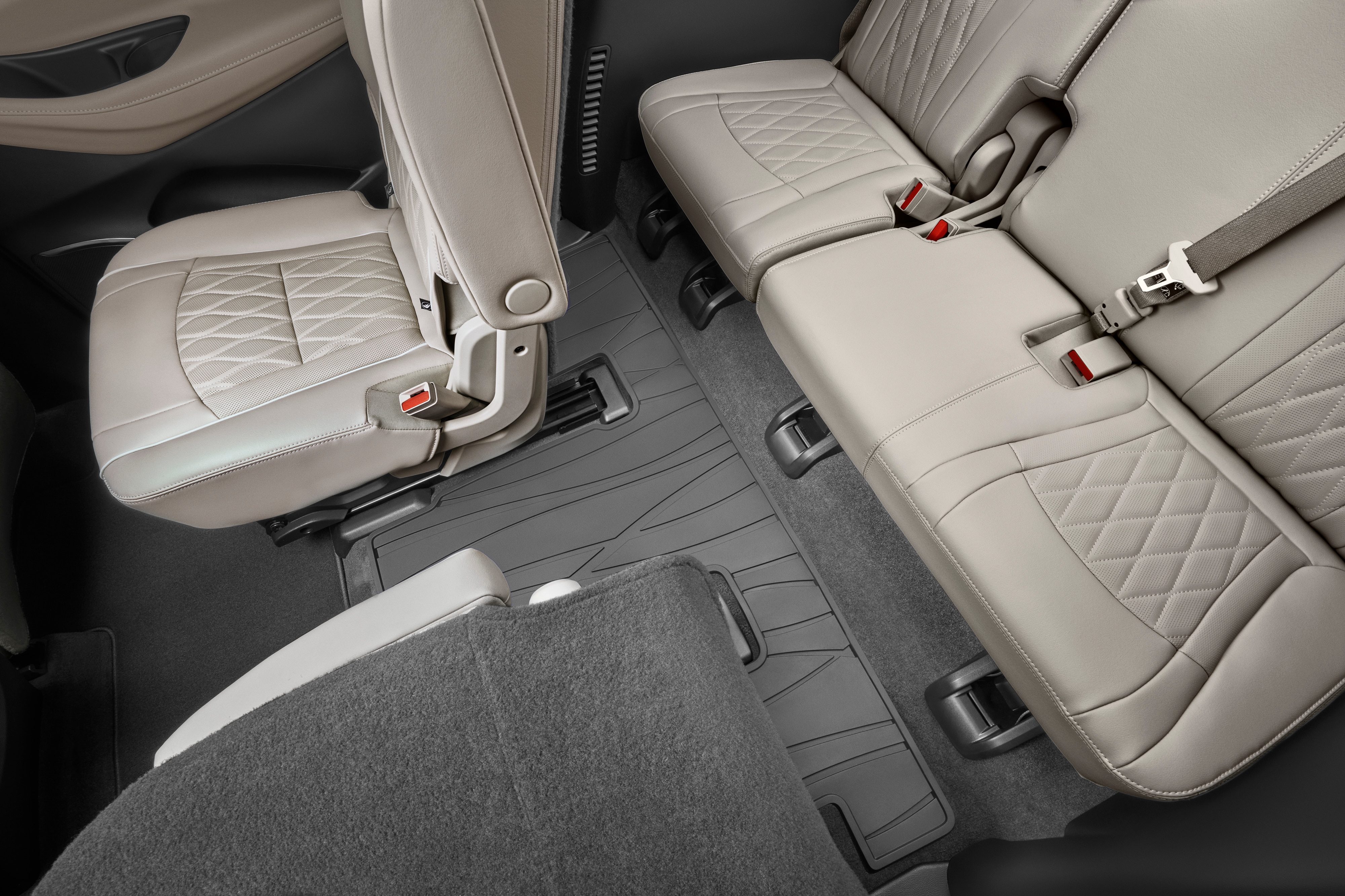 Third-Row One-Piece Premium All-Weather Floor Mat in Ebony