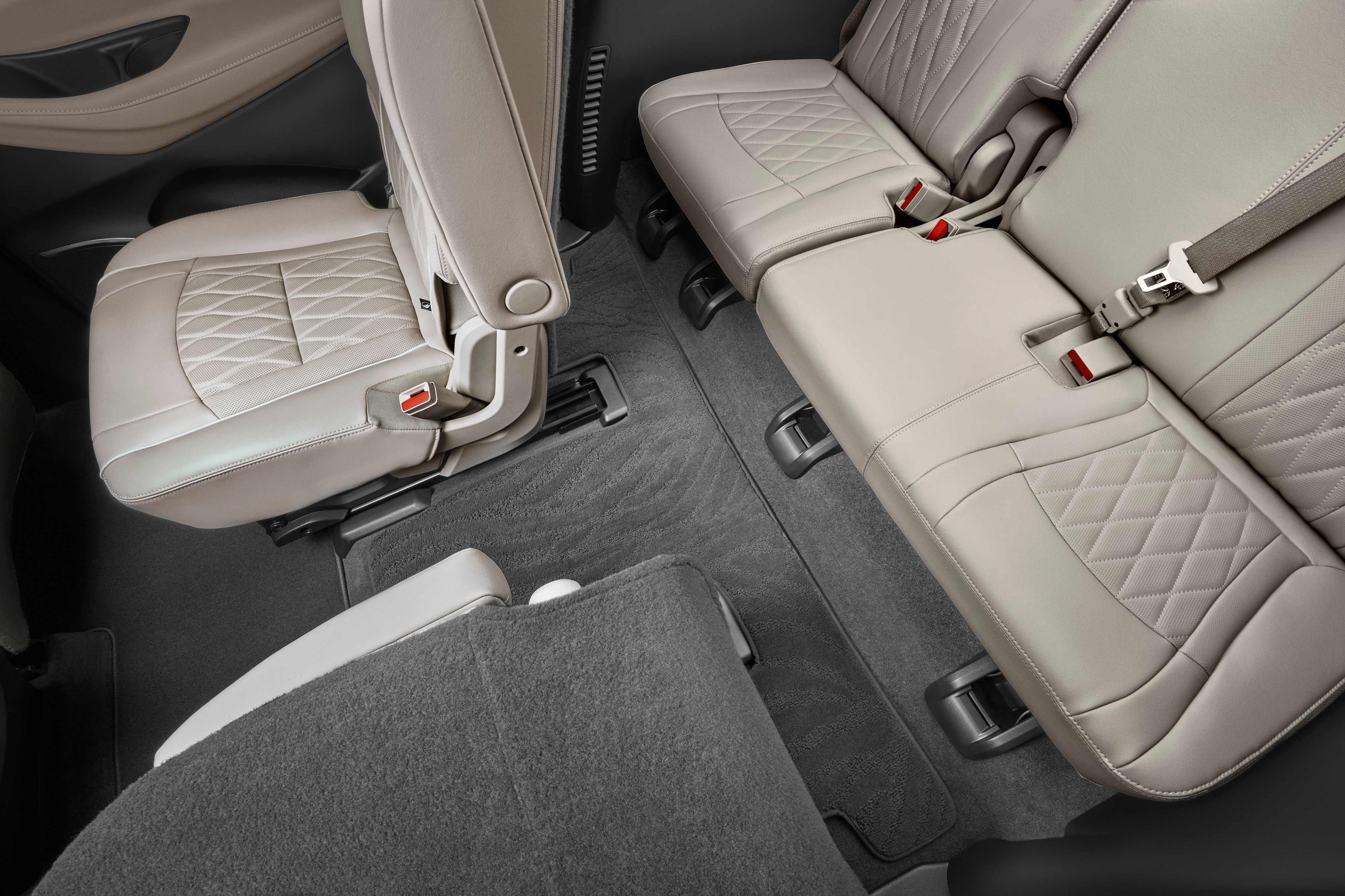 Third-Row One-Piece Carpeted Floor Mat in Ebony