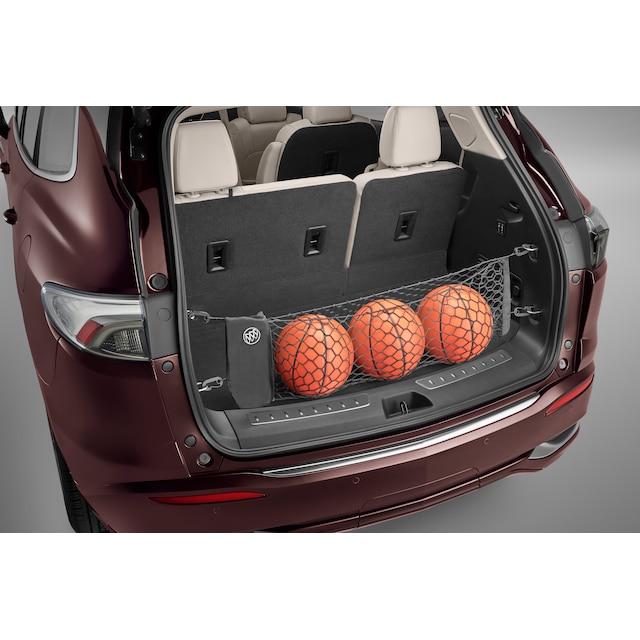Vertical Cargo Net with Storage Bag featuring Buick Logo
