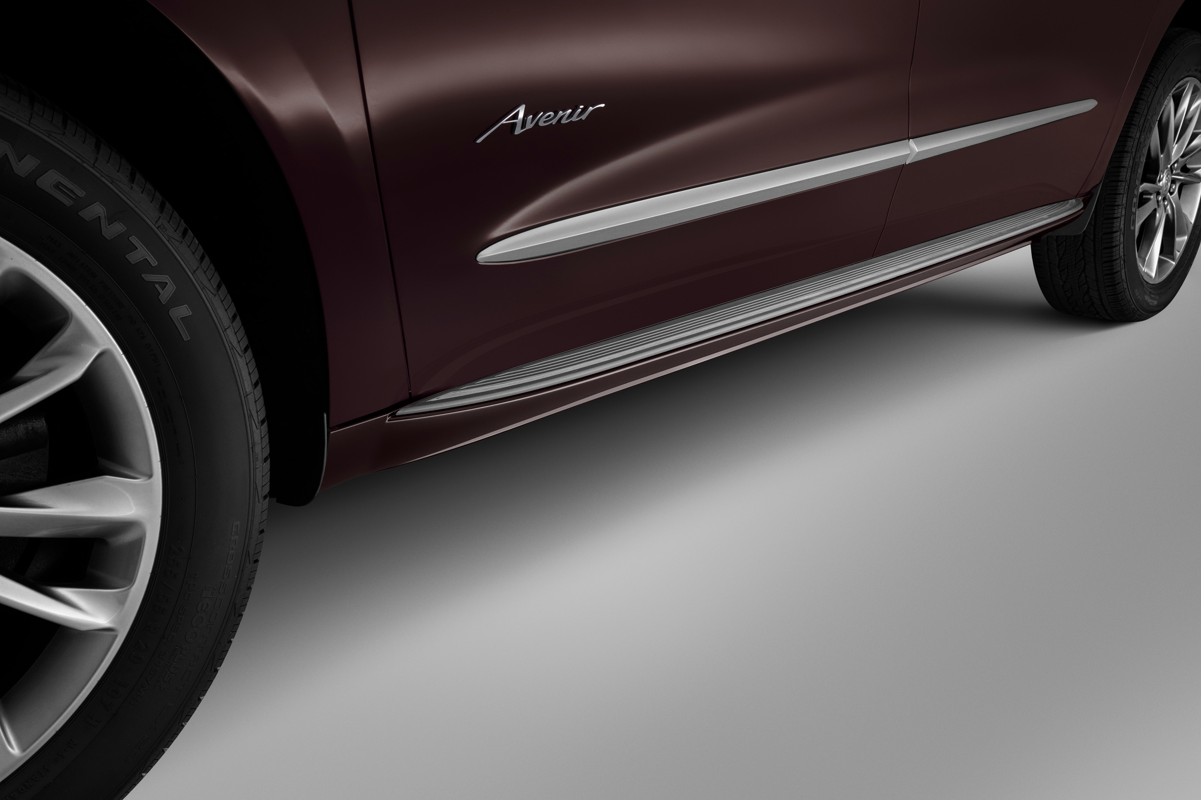 Molded Assist Steps in Rich Garnet Metallic