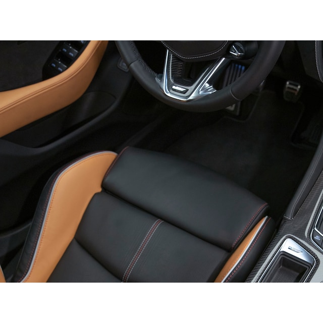 First- and Second-Row Carpeted Floor Mats in Jet Black