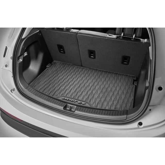 Premium All-Weather Cargo Area Mat in Jet Black with Bolt EV Script