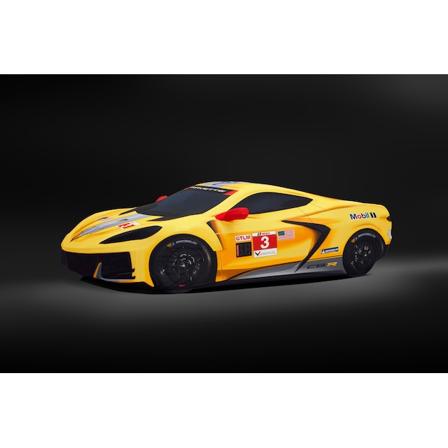 Premium Indoor Car Cover in Yellow with Fully Rendered Corvette C8.R