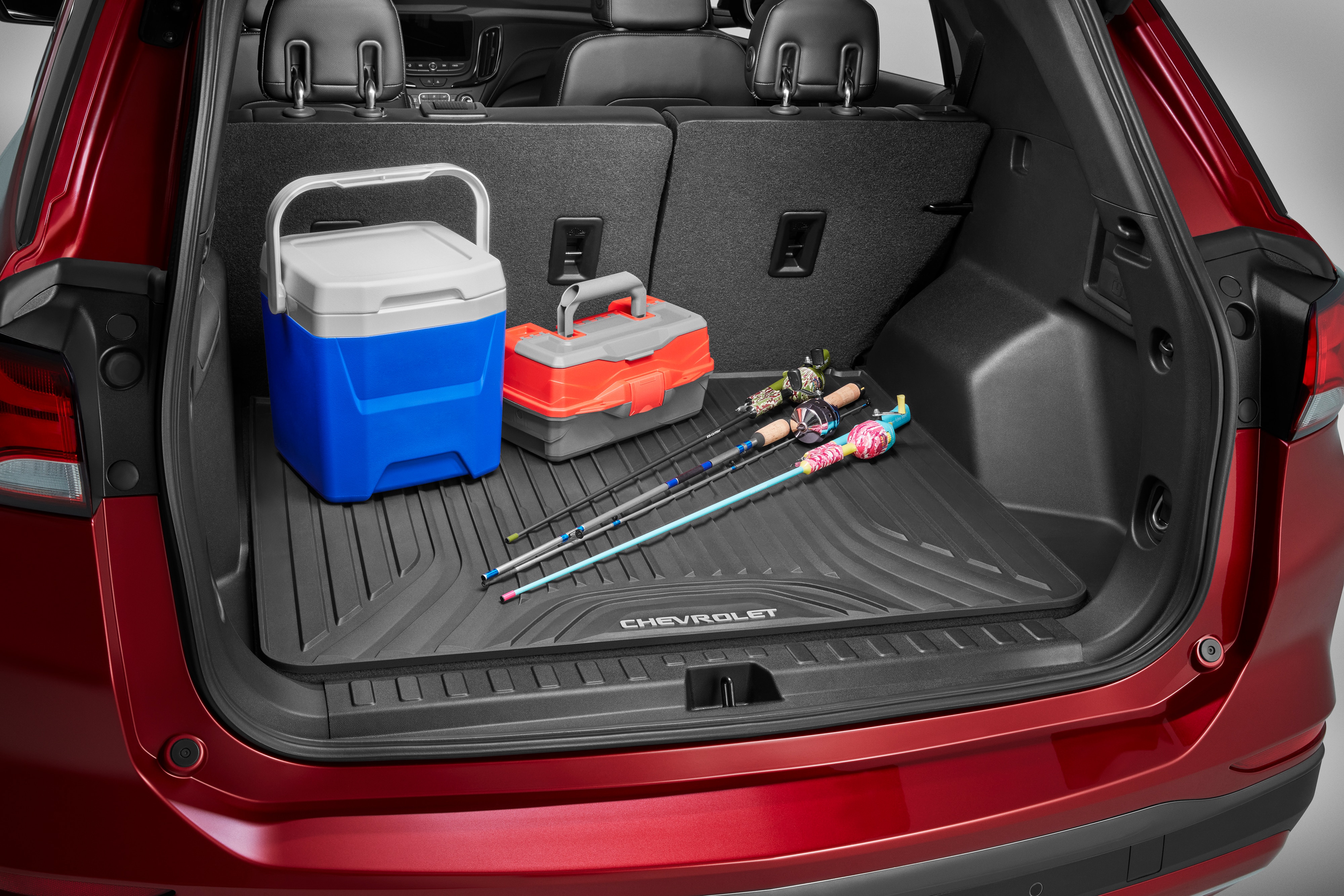 Premium All-Weather Cargo Area Mat in Jet Black with Chevrolet Script