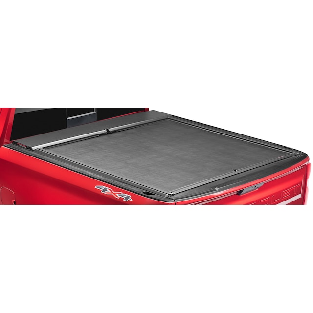 Short Bed Retractable Truck Bed Cover in Black with T-Slot Rails by Advantage® - Associated Accessories