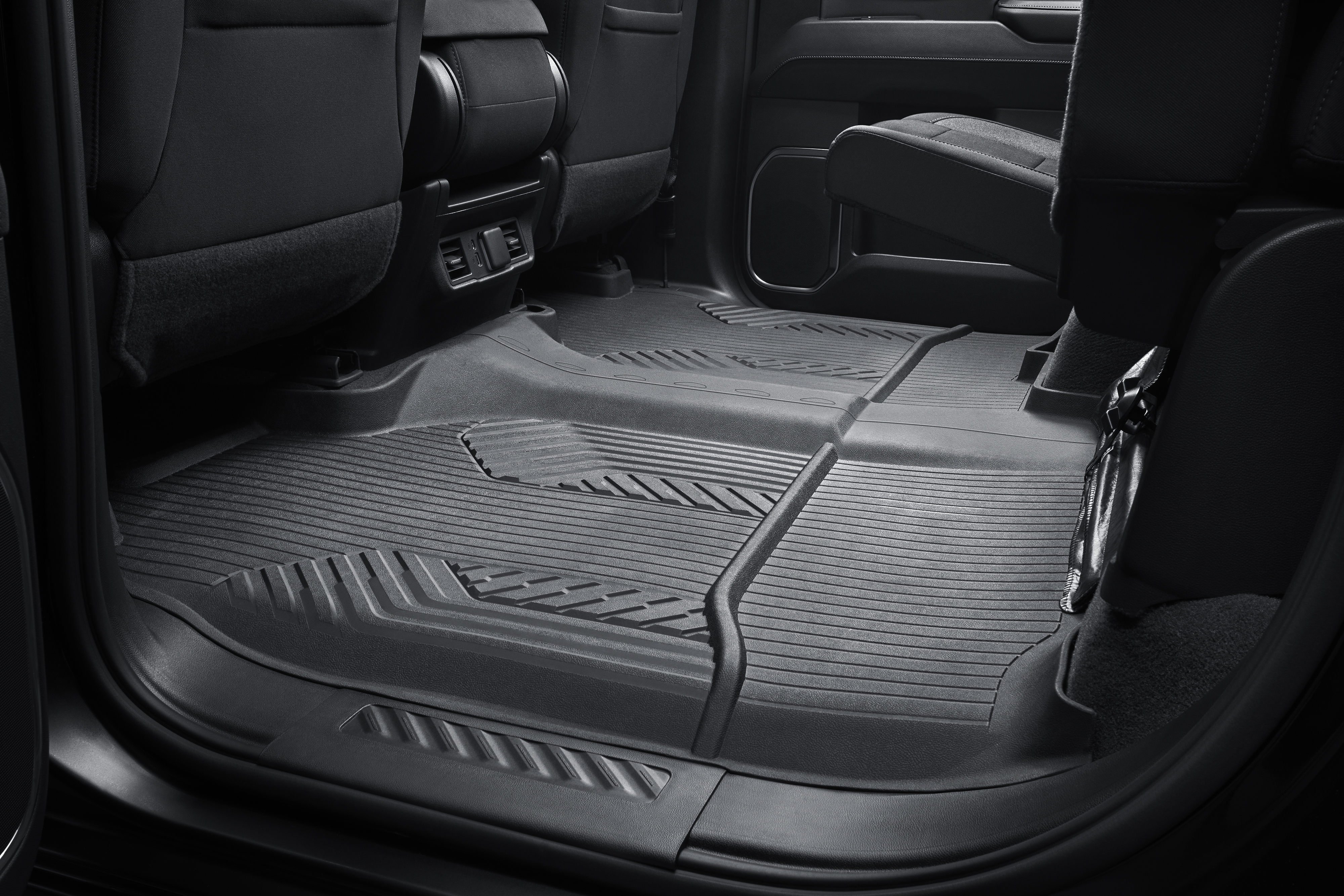 OEM GM All-Weather Floor Liners – 2019-2024 Chevy Blazer Front & 2nd Row, Black Rubber, Direct Fit