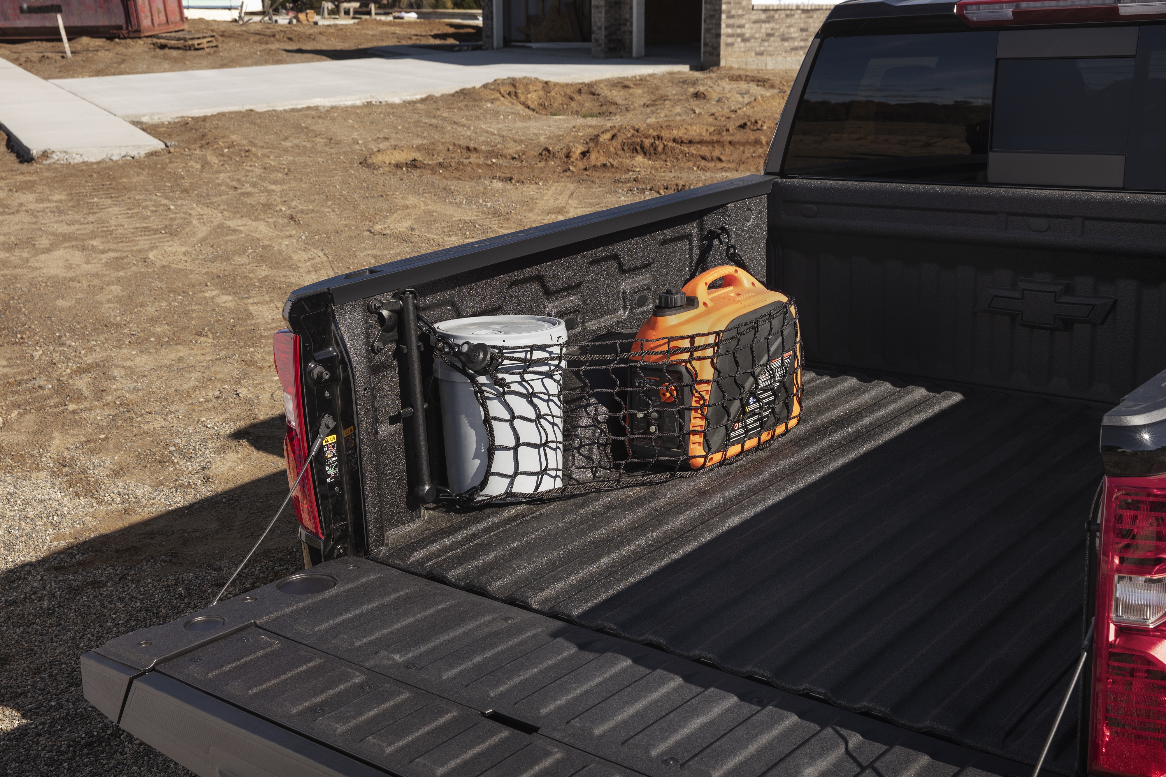 Heavy Duty Bed Divider Cargo Net with Rope Tensioning Device and Gated S-Hooks by LoadTamer™ - Associated Accessories/