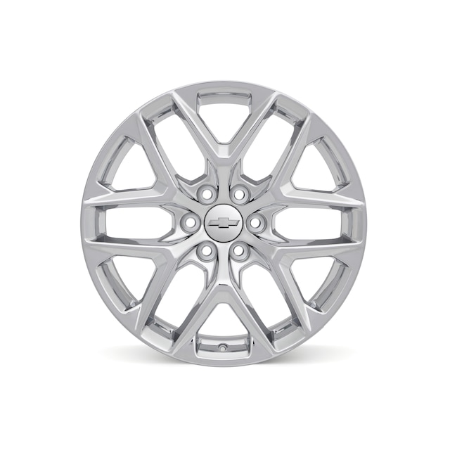 22x9-Inch Aluminum 6-Split-Spoke Wheel in Bright PVD