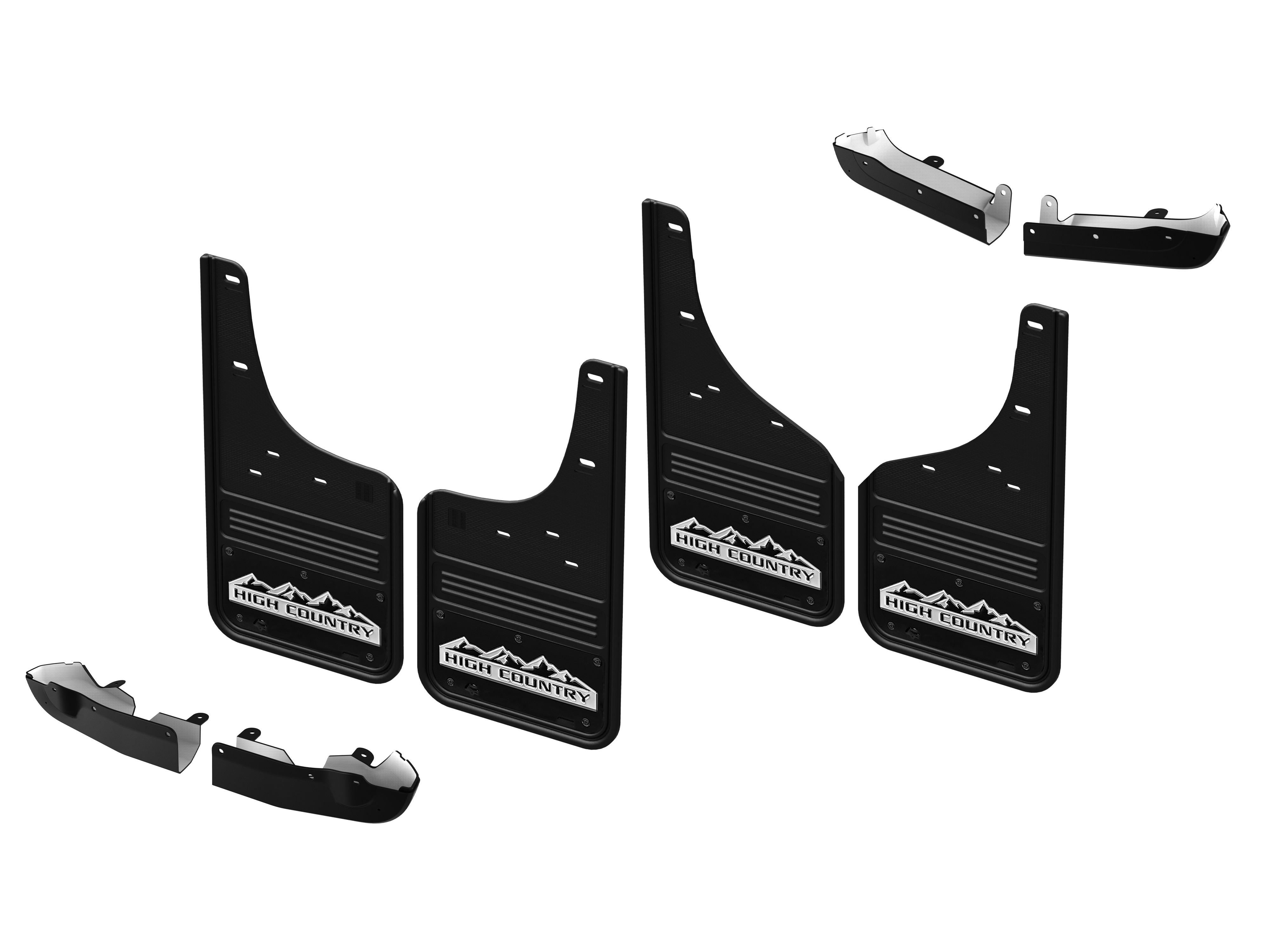 Chevrolet Front and Rear Rubber No-Drill Gatorback Mud Flap Kit