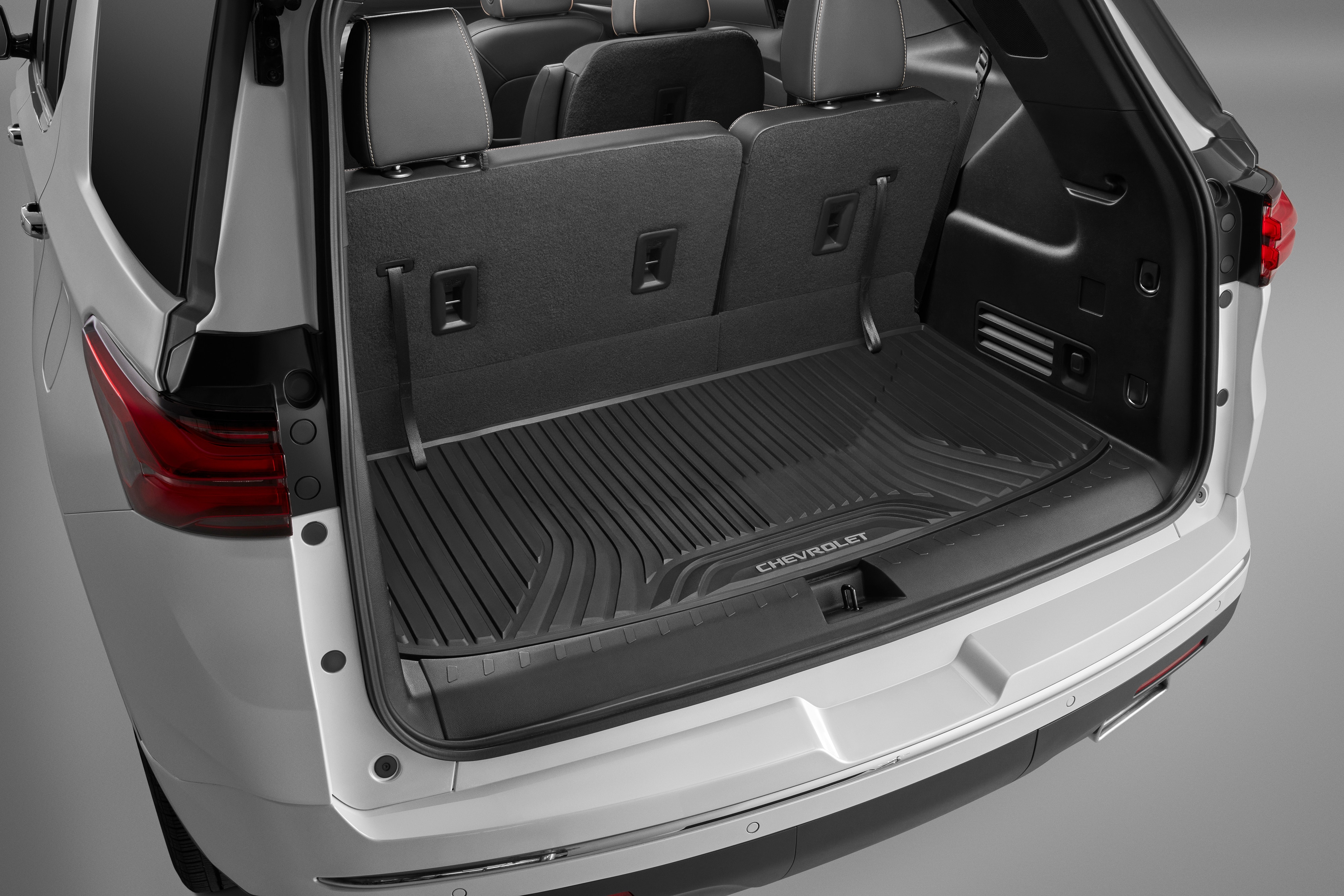 Premium All-Weather Cargo Area Mat in Jet Black with Chevrolet Script