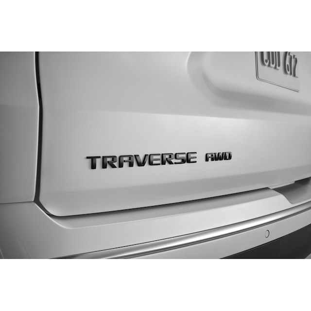 Traverse Emblems in Black (for LS and RS trim levels)