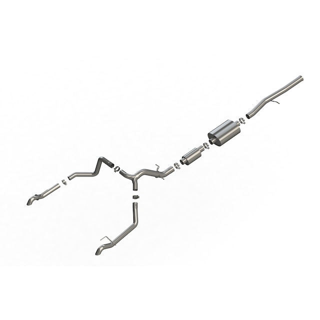 6.2L Cat-Back Dual Rear Exit Upgrade System for Short Wheel Base Models by Borla® - Associated Accessories