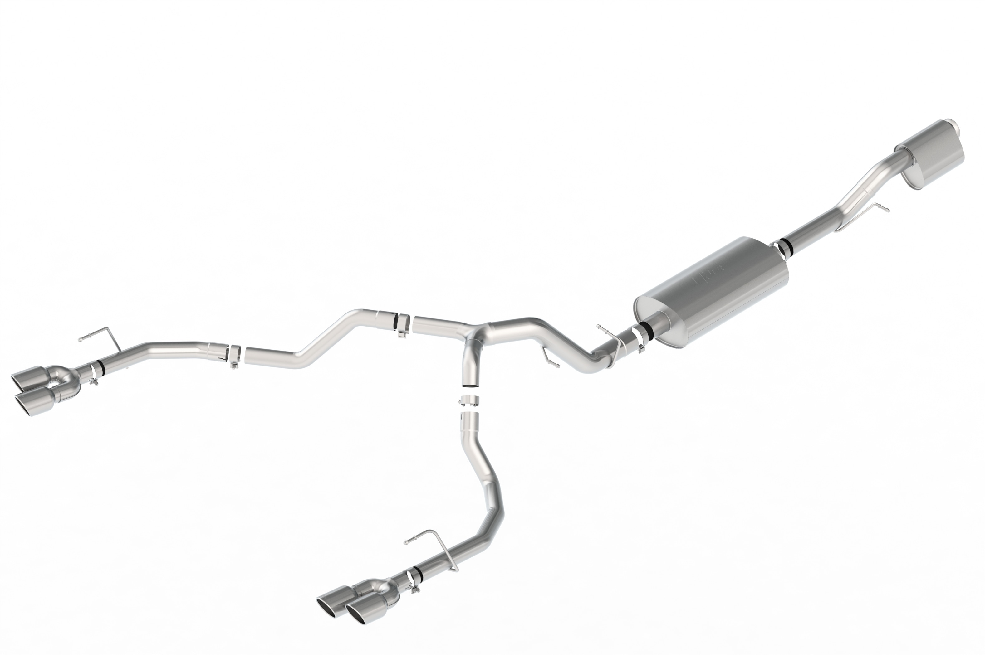 6.2L Cat-Back Dual-Rear Exit Through-the-Bumper Exhaust Upgrade