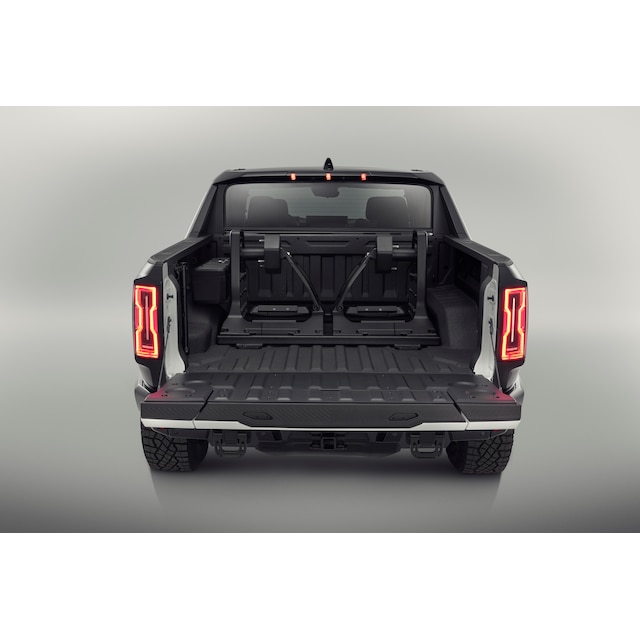 Passenger-Side Bed-Mounted Vertical Spare Tire Carrier