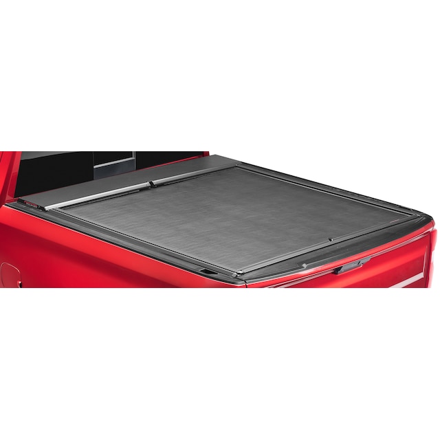 Standard Bed Retractable Truck Bed Cover in Black with T-Slot Rails by Advantage® - Associated Accessories