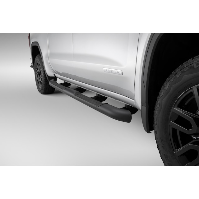 Crew Cab 4-Inch Round Assist Steps in Black