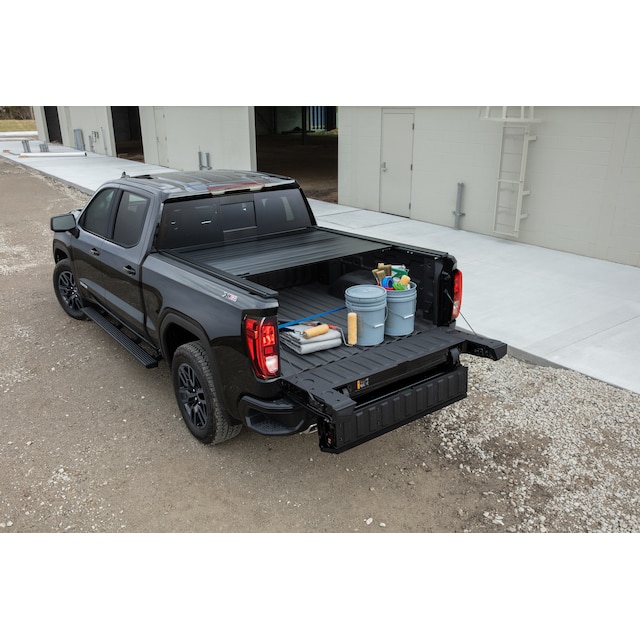 Short Bed Embark LS Retractable Truck Bed Cover in Black by Advantage® - Associated Accessories