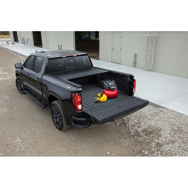 Short Bed Embark LS Power Retractable Truck Bed Cover in Black by Advantage® - Associated Accessories