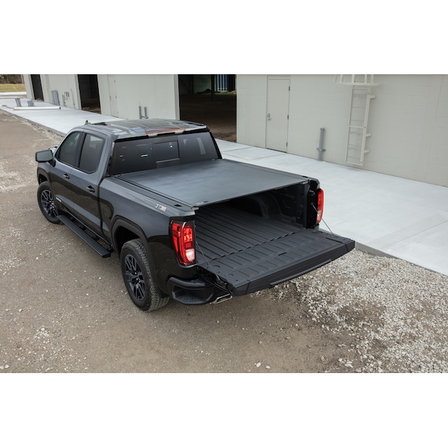 Short Bed Hard Rolling Truck Bed Cover in Black by Advantage® - Associated Accessories