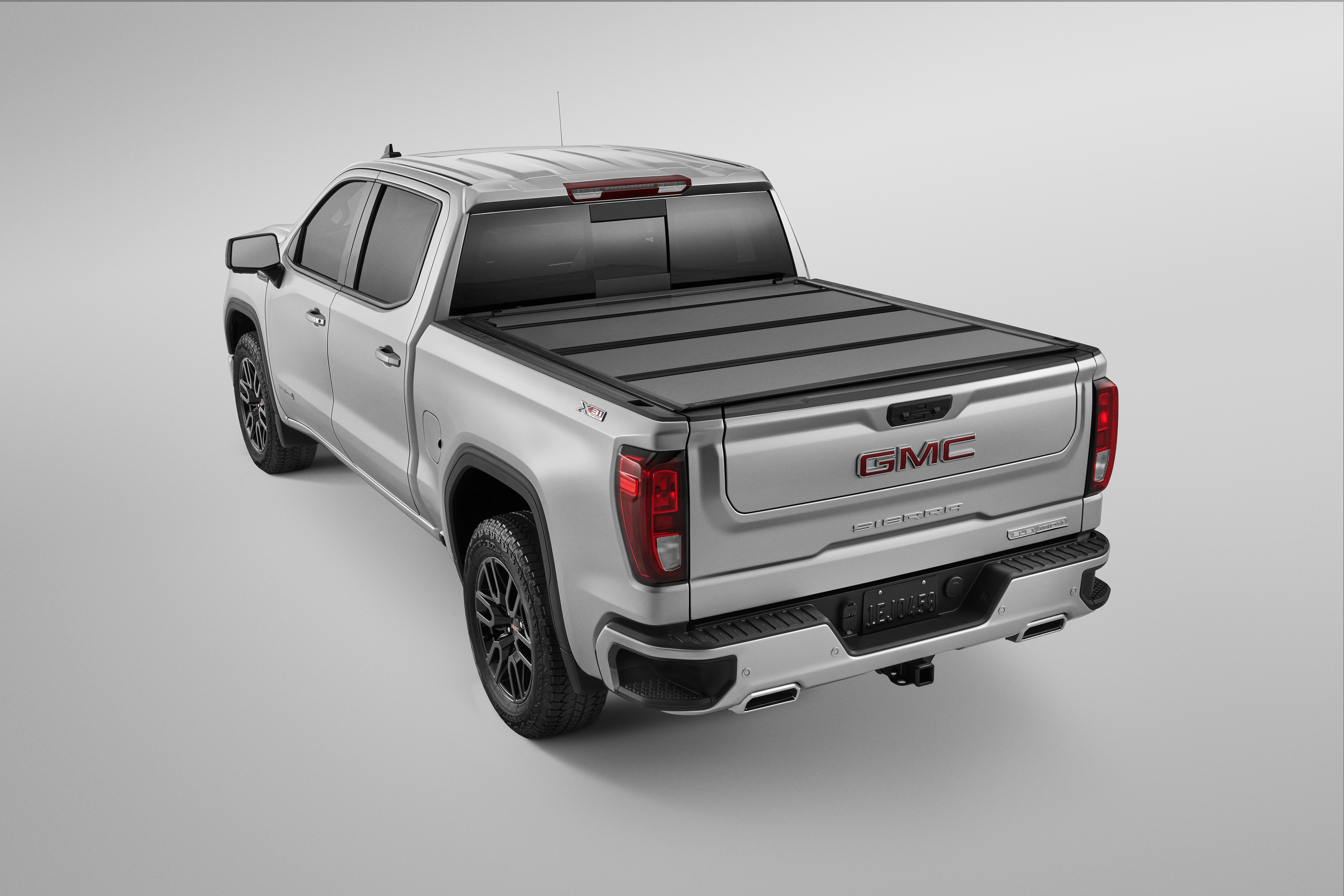 Standard Bed Hard Folding Truck Bed Cover in Matte Black by Advantage® - Associated Accessories