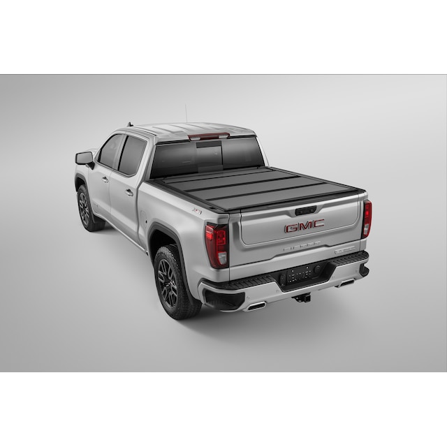 Standard Bed Hard Folding Truck Bed Cover in Matte Black by Advantage® - Associated Accessories