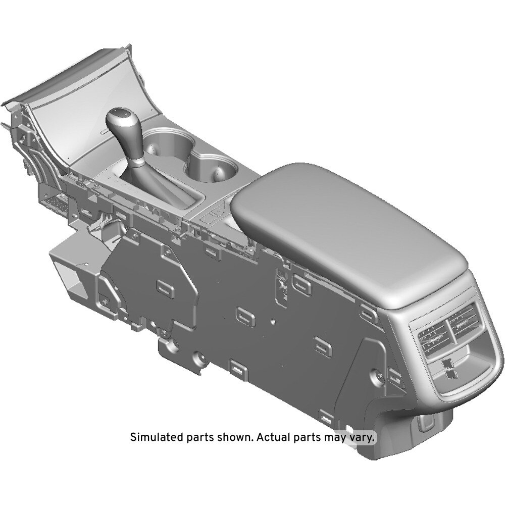 GM Genuine Parts Jet Black Front Floor Console