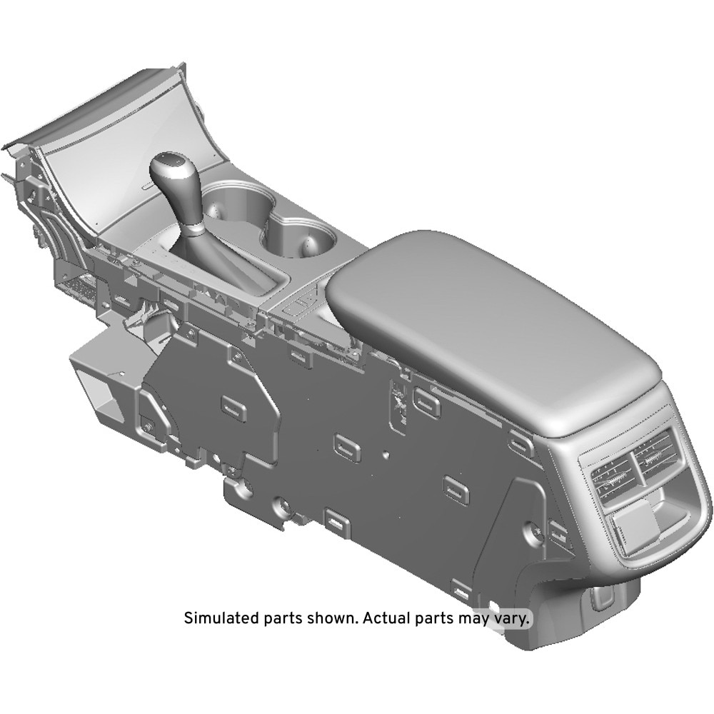 GM Genuine Parts Jet Black Front Floor Console