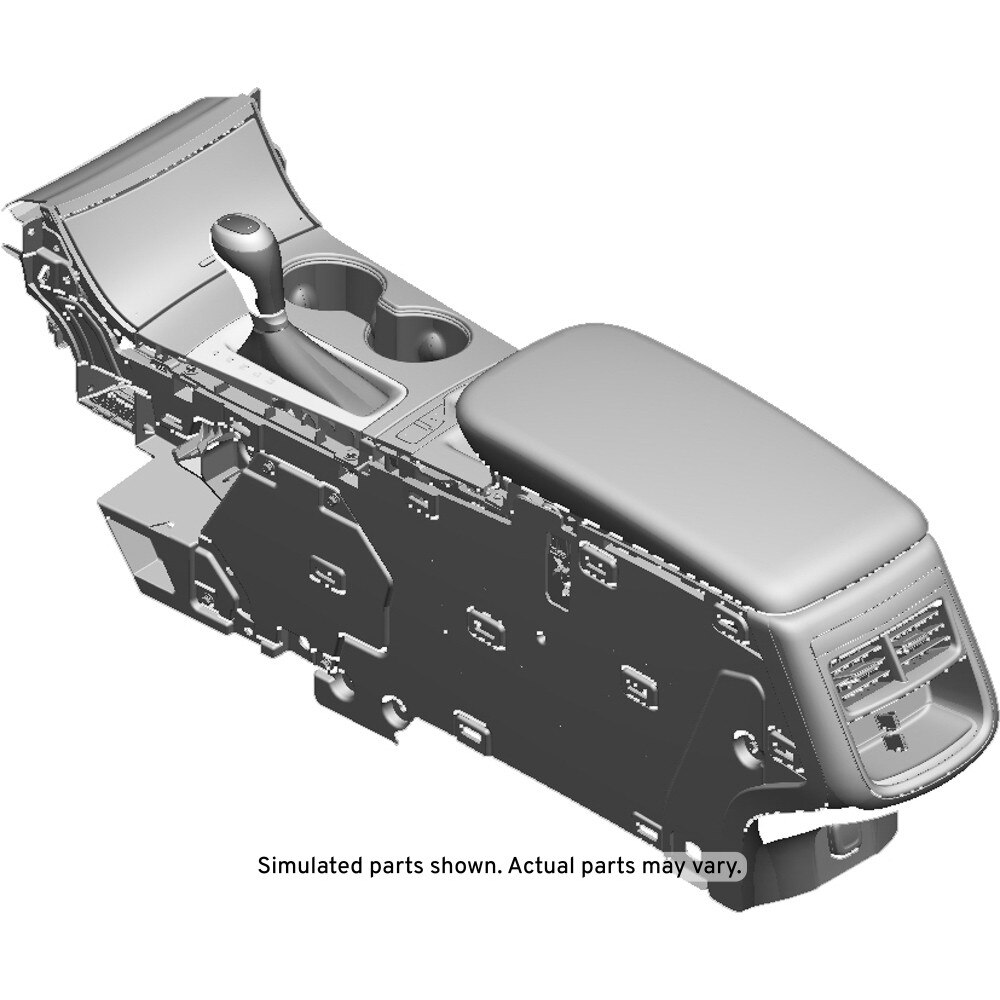 GM Genuine Parts Jet Black Front Floor Console