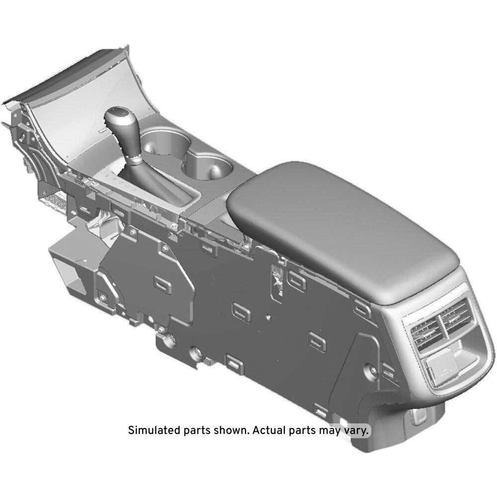 GM Genuine Parts Jet Black Front Floor Console