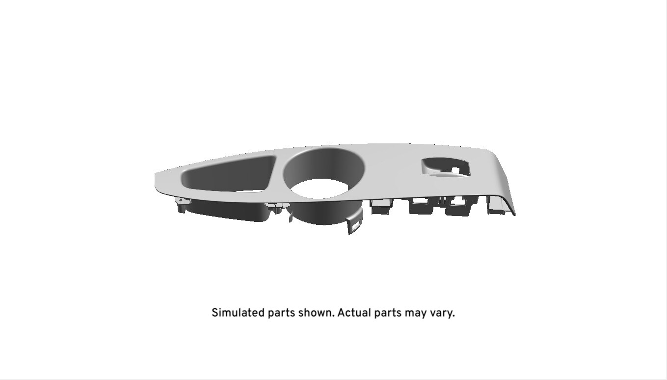 GM Genuine Parts Choccachino Rear Passenger Side Door Armrest Switch Mount Plate