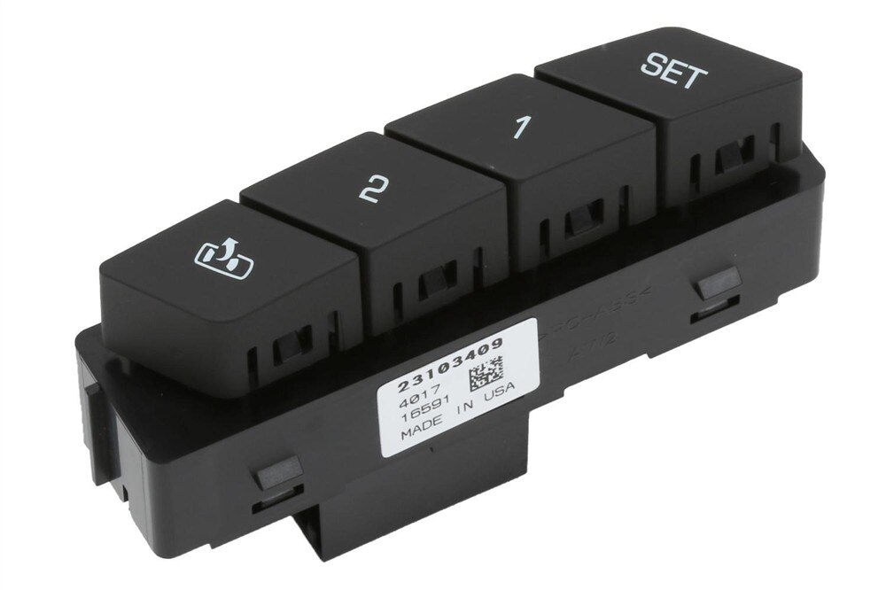 GM Genuine Parts Jet Black Driver Seat Adjuster Memory Switch