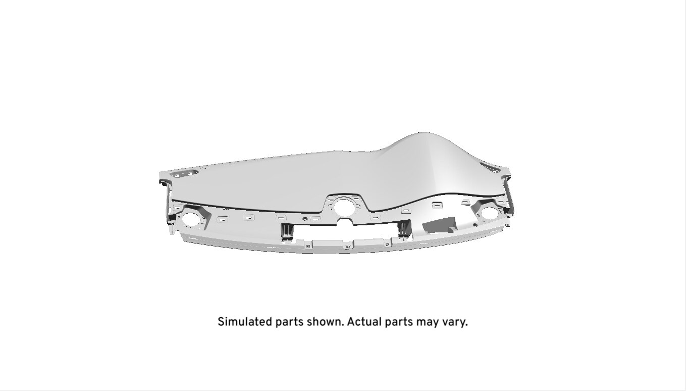 GM Genuine Parts Jet Black Instrument Panel Upper Trim Panel