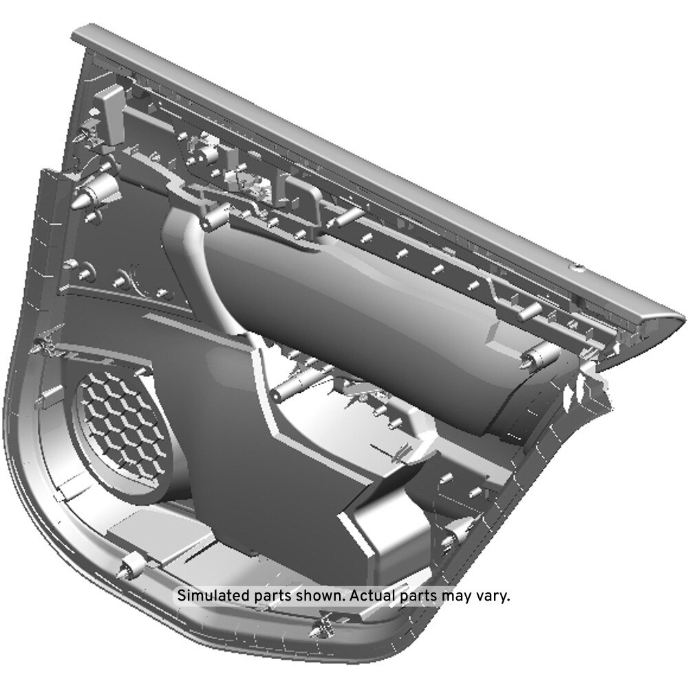 GM Genuine Parts Jet Black Rear Driver Side Door Trim