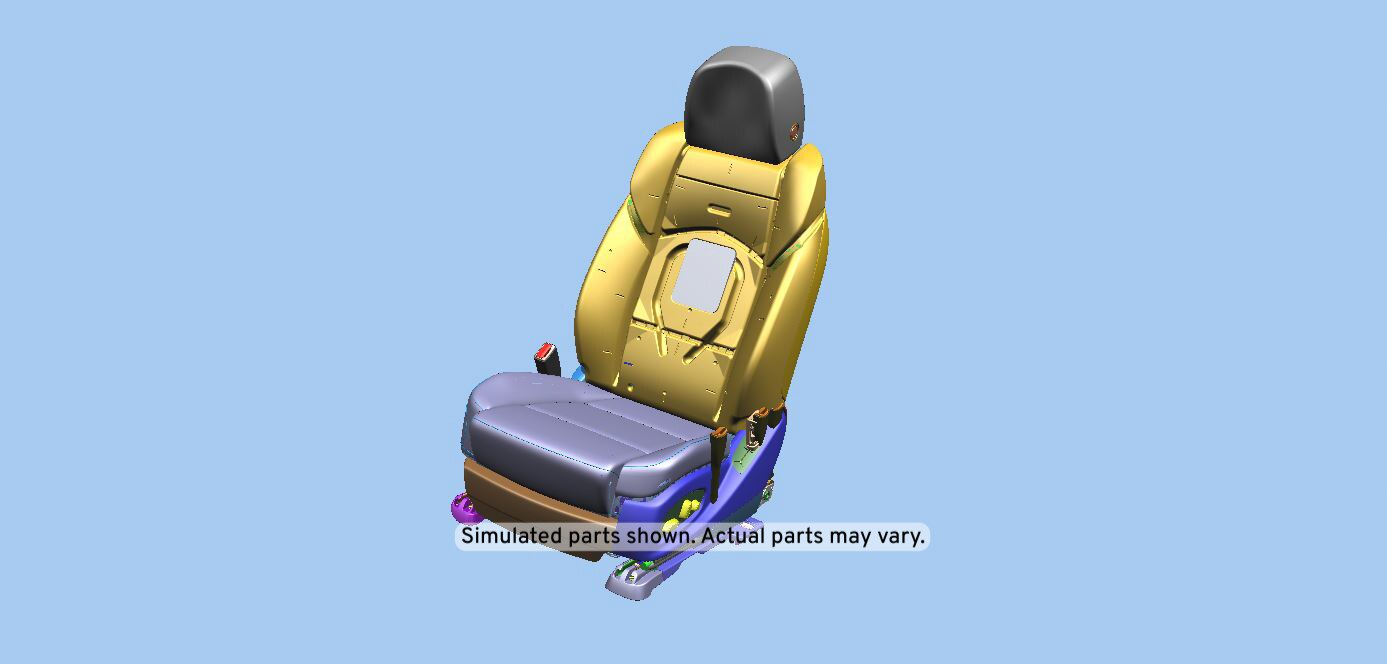 GM Genuine Parts Very Light Cashmere Driver Seat