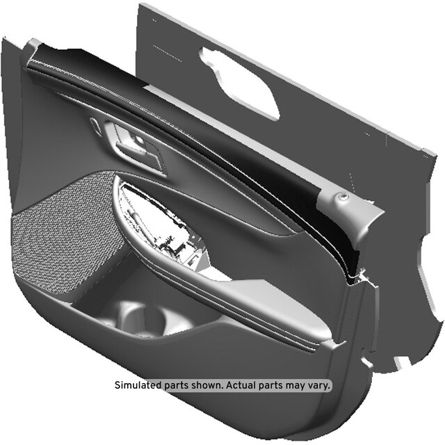 GM Genuine Parts Dark Titanium Front Passenger Side Door Trim