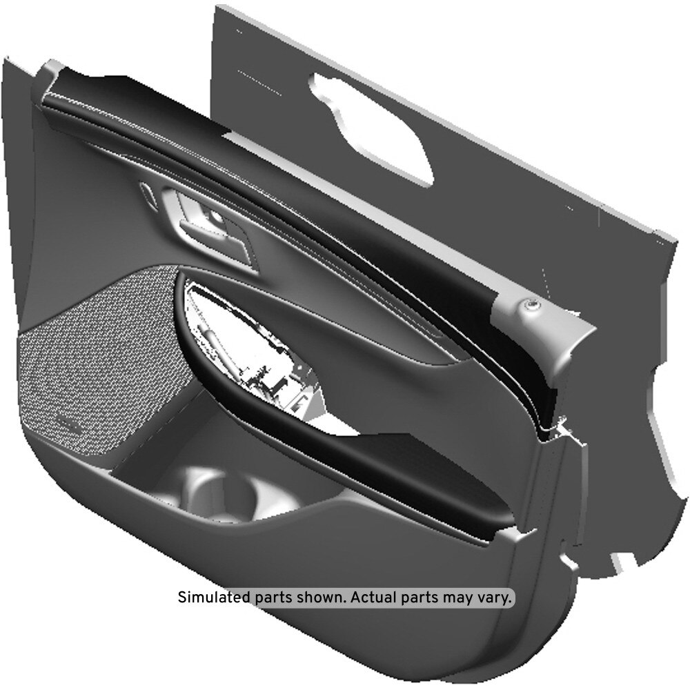 GM Genuine Parts Jet Black Front Passenger Side Door Trim