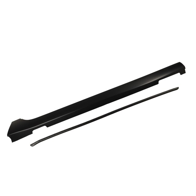 GM Genuine Parts Primed Passenger Side Rocker Panel Molding with Weatherstrip