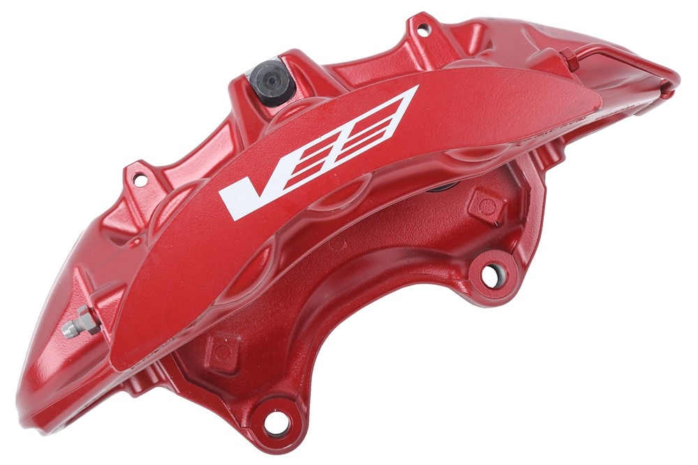 GM Genuine Parts Red Front Driver Side Disc Brake Caliper Assembly