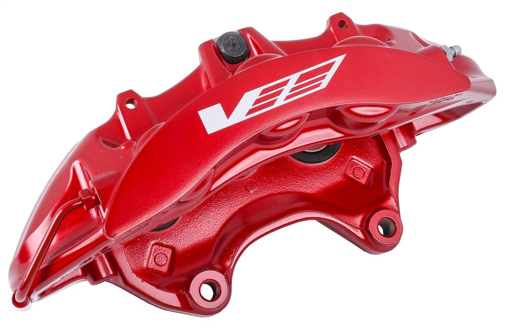 GM Genuine Parts Red Front Passenger Side Disc Brake Caliper Assembly