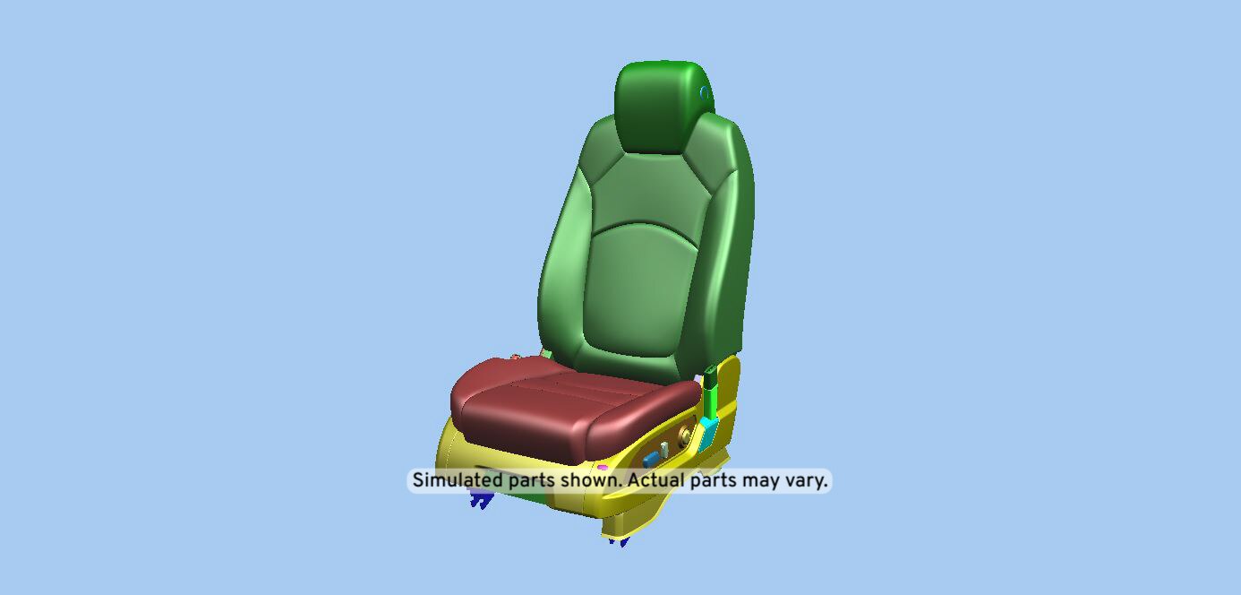 GM Genuine Parts Dark Titanium Driver Seat