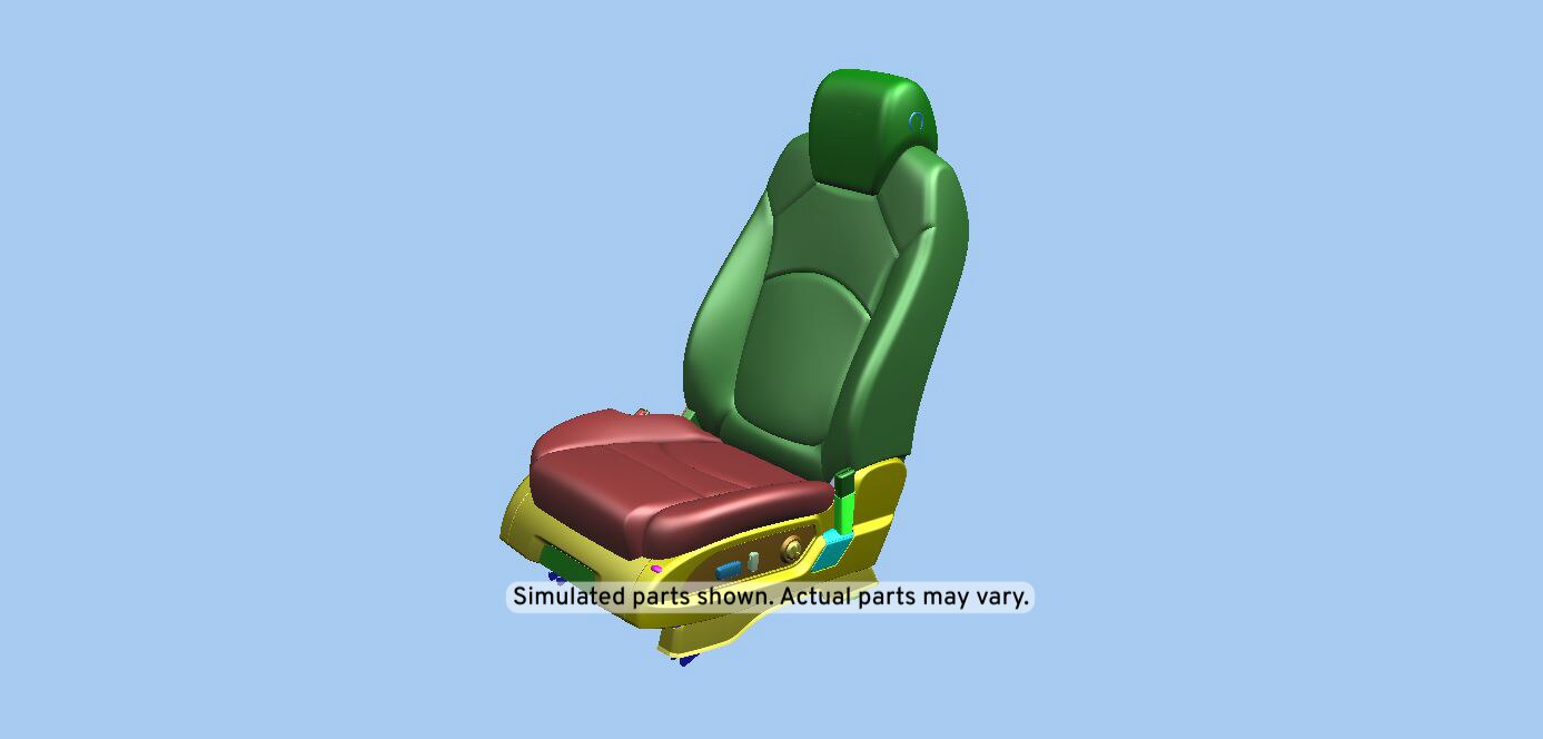 GM Genuine Parts Dark Titanium Driver Seat