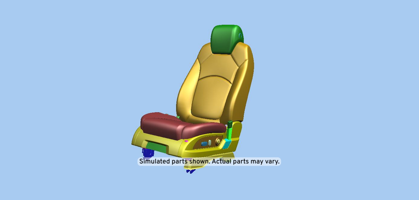 GM Genuine Parts Ebony Driver Seat