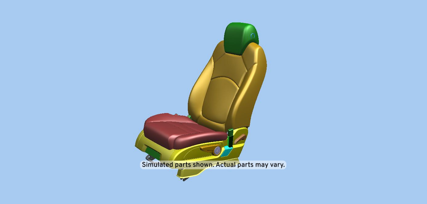 GM Genuine Parts Ebony Driver Seat