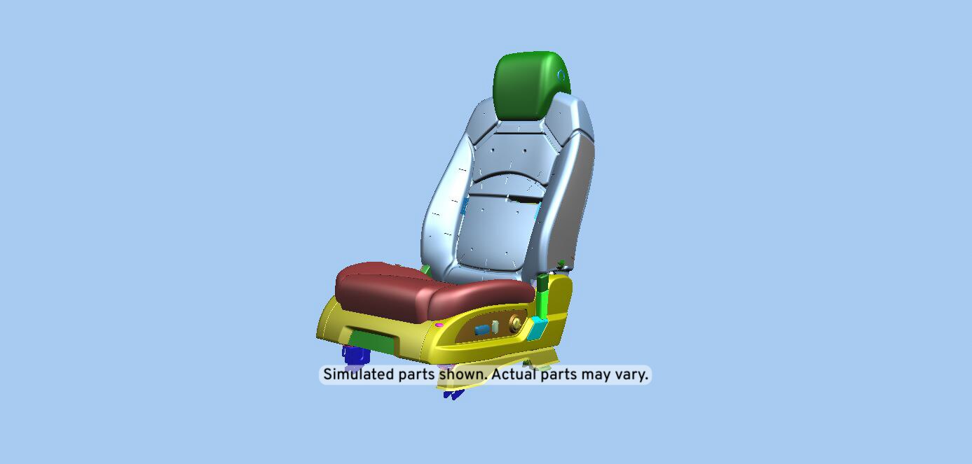 GM Genuine Parts Ebony Driver Seat