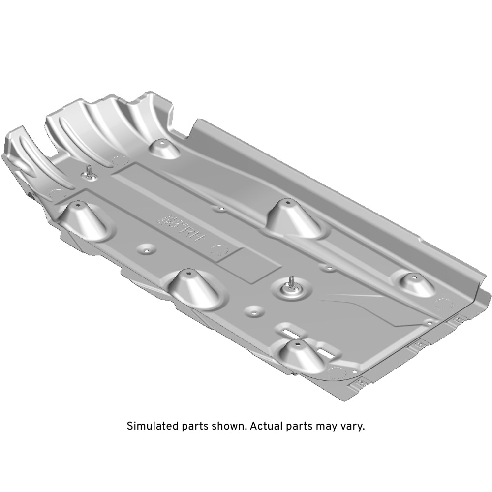 GM Genuine Parts Passenger Side Underbody Front Air Deflector