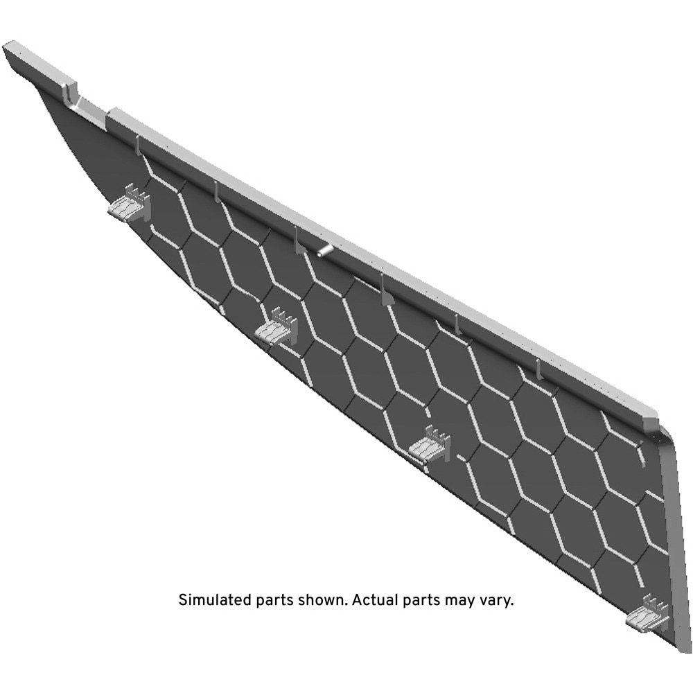 GM Genuine Parts Jet Black Passenger Side Front Floor Console Side Trim Panel